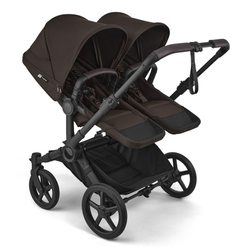 Коляска для двойни Bugaboo Donkey 6 Twin цвет Cocoa Brown шасси Black