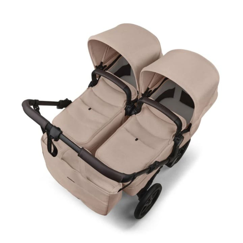 Коляска для двойни Bugaboo Donkey 6 Twin цвет Desert Taupe шасси Black