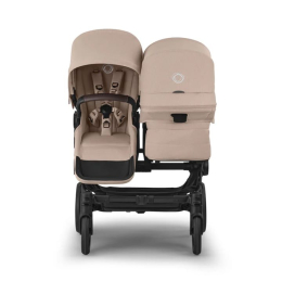 Коляска для двойни Bugaboo Donkey 6 Twin цвет Desert Taupe шасси Black