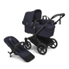Коляска для двойни Bugaboo Donkey 6 Twin цвет Deep Indigo шасси Black