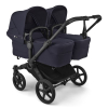 Коляска для двойни Bugaboo Donkey 6 Twin цвет Deep Indigo шасси Black