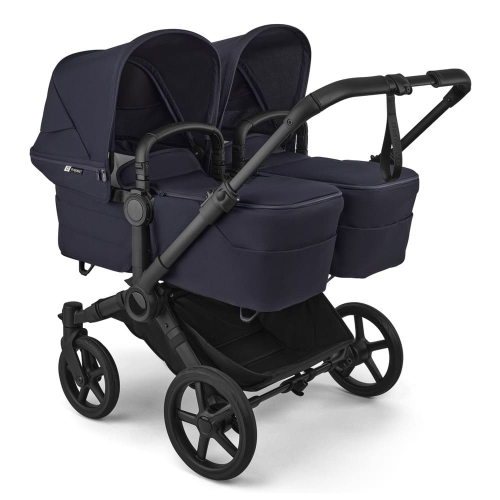 Коляска для двойни Bugaboo Donkey 6 Twin цвет Deep Indigo шасси Black