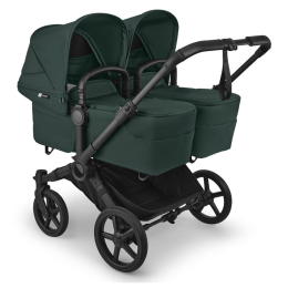 Коляска для двойни Bugaboo Donkey 6 Twin цвет Fern Green шасси Black