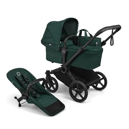 Коляска для двойни Bugaboo Donkey 6 Twin цвет Fern Green шасси Black