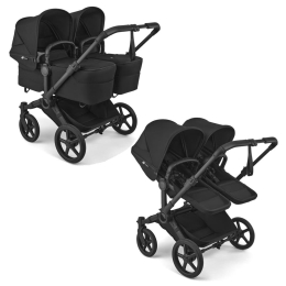 Коляска для двойни Bugaboo Donkey 6 Twin цвет Heritage Black шасси Black