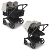 Коляска для двойни Bugaboo Donkey 6 Twin цвет Misty White шасси Black