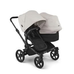 Коляска для двойни Bugaboo Donkey 6 Twin цвет Misty White шасси Black