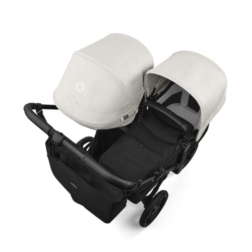 Коляска для двойни Bugaboo Donkey 6 Twin цвет Misty White шасси Black