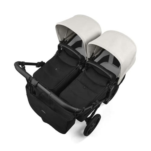 Коляска для двойни Bugaboo Donkey 6 Twin цвет Misty White шасси Black