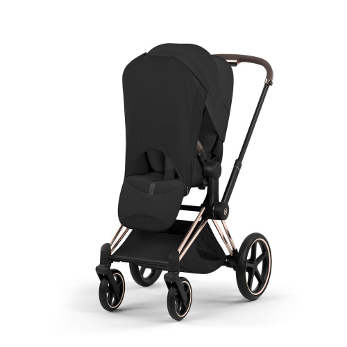 Коляска 2 в 1 Priam 5 Style Collection цвет Sepia Black шасси Rosegold