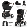 Коляска 2 в 1 Priam 5 Style Collection цвет Sepia Black шасси Rosegold