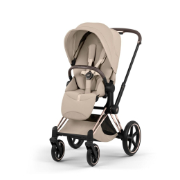 Коляска 2 в 1 Priam 5 Style Collection цвет Cozy Beige шасси Rosegold