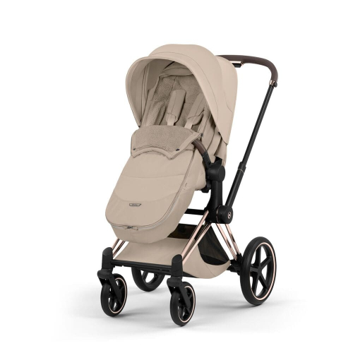 Коляска 2 в 1 Priam 5 Style Collection цвет Cozy Beige шасси Rosegold
