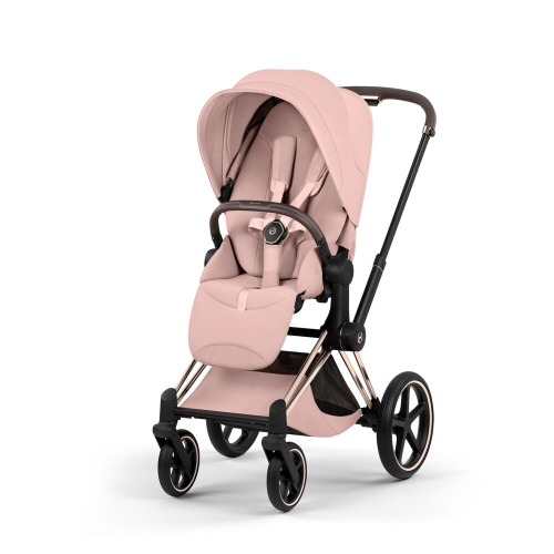 Коляска 2 в 1 Priam 5 Style Collection цвет Peach Pink шасси Rosegold