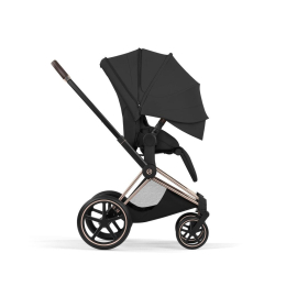 Коляска 3 в 1 Cybex Priam V Style цвет Sepia Black шасси Rosegold