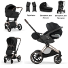 Коляска 3 в 1 Cybex Priam V Style цвет Sepia Black шасси Rosegold