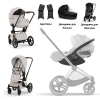 Коляска 3 в 1 Cybex Priam V Style Collection цвет City Grey шасси Rosegold