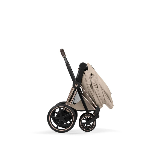 Коляска 3 в 1 Cybex Priam V Style Collection цвет Cozy Beige шасси Rosegold