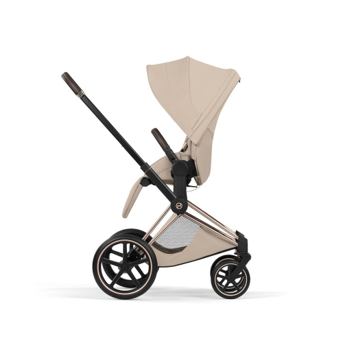 Коляска 3 в 1 Cybex Priam V Style Collection цвет Cozy Beige шасси Rosegold