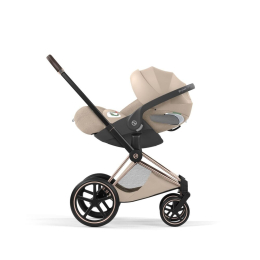 Коляска 3 в 1 Cybex Priam V Style Collection цвет Cozy Beige шасси Rosegold
