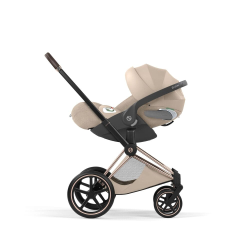 Коляска 3 в 1 Cybex Priam V Style Collection цвет Cozy Beige шасси Rosegold