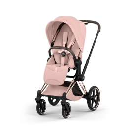 Коляска 3 в 1 Cybex Priam V Style Collection цвет Peach Pink шасси Rosegold