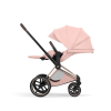 Коляска 3 в 1 Cybex Priam V Style Collection цвет Peach Pink шасси Rosegold
