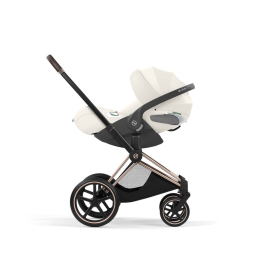 Коляска 3 в 1 Cybex Priam V Style Collection цвет Off White шасси Rosegold