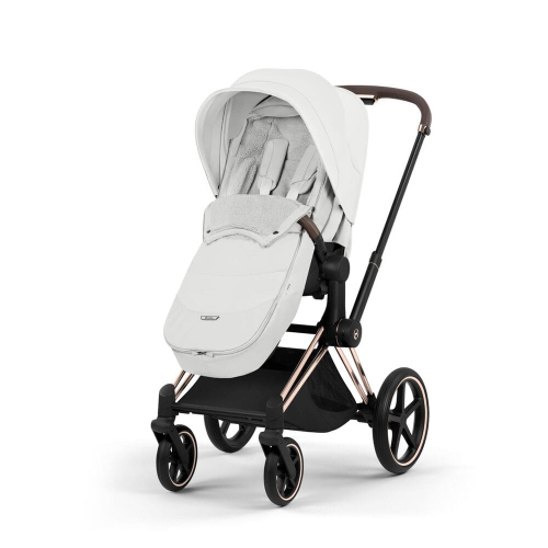 Коляска 3 в 1 Cybex Priam V Style Collection цвет Off White шасси Rosegold