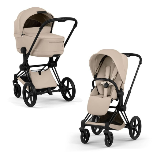 Коляска 2 в 1 Priam 5 Comfort цвет Cozy Beige шасси Matt Black