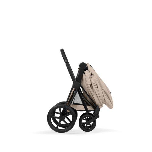 Коляска 3 в 1 Cybex Priam Comfort цвет Cozy Beige шасси Matt Black