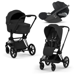 Коляска 3 в 1 Cybex Priam 5 Comfort цвет Sepia Black шасси Matt Black