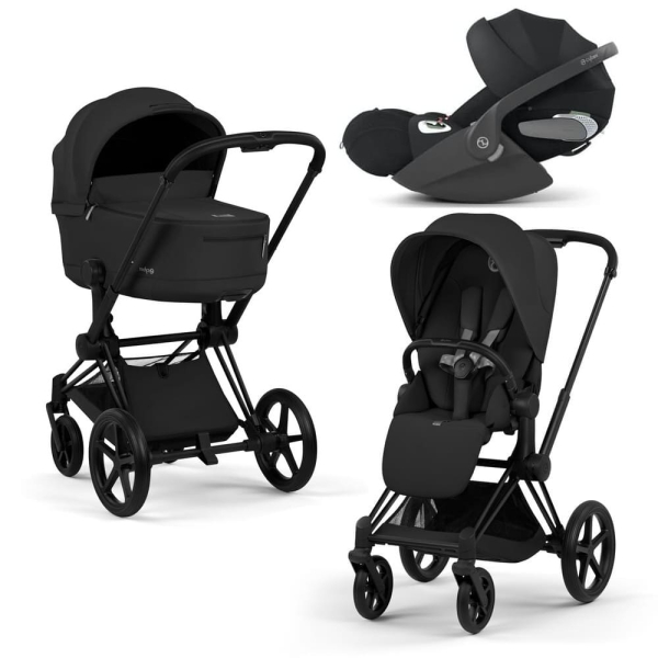 Коляска 3 в 1 Cybex Priam 5 Comfort цвет Sepia Black шасси Matt Black