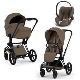 Коляска 3 в 1 Cybex Priam 5 Comfort цвет Coconut Brown шасси Matt Black