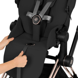 Коляска 2 в 1 Priam 5 Comfort цвет Sepia Black шасси Rosegold