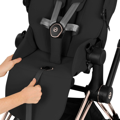 Коляска 2 в 1 Priam 5 Comfort цвет Sepia Black шасси Rosegold