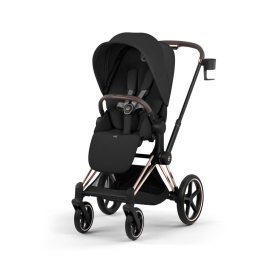 Коляска 2 в 1 Priam 5 Comfort цвет Sepia Black шасси Rosegold