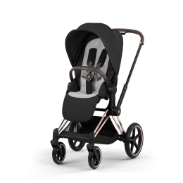 Коляска 2 в 1 Priam 5 Comfort цвет Sepia Black шасси Rosegold