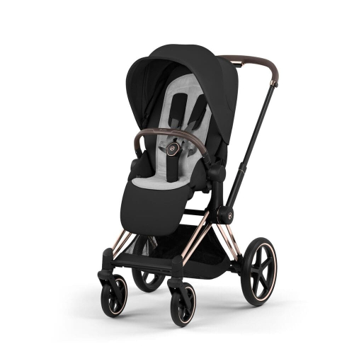Коляска 2 в 1 Priam 5 Comfort цвет Sepia Black шасси Rosegold