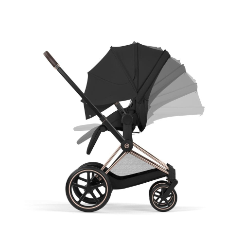 Коляска 2 в 1 Priam 5 Comfort цвет Sepia Black шасси Rosegold