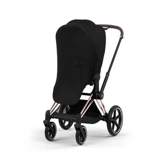 Коляска 3 в 1 Cybex Priam 5 Comfort цвет Sepia Black шасси Rosegold