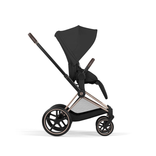 Коляска 3 в 1 Cybex Priam 5 Comfort цвет Sepia Black шасси Rosegold