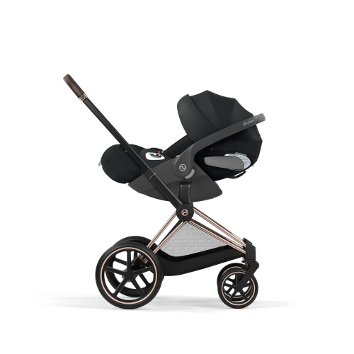 Коляска 3 в 1 Cybex Priam 5 Comfort цвет Sepia Black шасси Rosegold