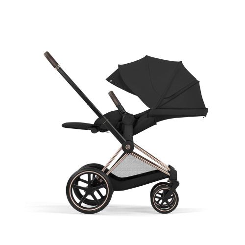 Коляска 3 в 1 Cybex Priam 5 Comfort цвет Sepia Black шасси Rosegold