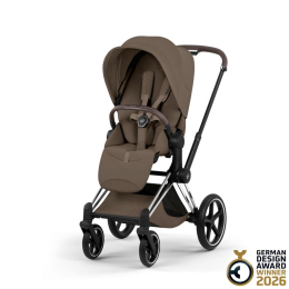 Коляска 2 в 1 Priam 5 Style Collection цвет Coconut Brown шасси Chrome
