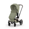 Коляска 3 в 1 Cybex Priam V Style Collection цвет Sage Green шасси RoseGold