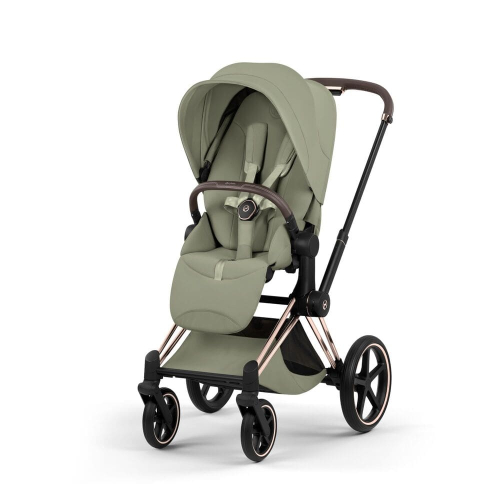 Коляска 3 в 1 Cybex Priam V Style Collection цвет Sage Green шасси RoseGold