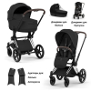Коляска 2 в 1 Priam 5 Style Collection цвет Sepia Black шасси Chrome