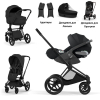 Коляска 3 в 1 Cybex Priam V Style Collection цвет Sepia Black шасси Matt Black