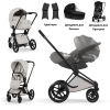 Коляска 3 в 1 Cybex Priam V Style Collection цвет City Grey шасси Matt Black